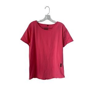 Alphalete Cotton Pink Short Sleeve T-Shirt Size Large